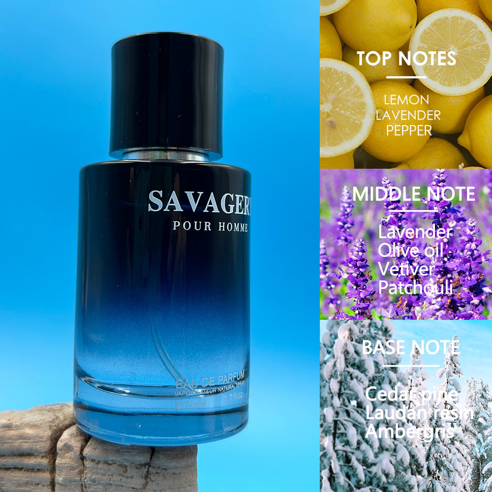 Luexscent Wholesale of Wild Men's Perfume 1:1 Big Brand Original Flavor Long Lasting Fragrance for Man Body OEM/ODM Perfume 50ml